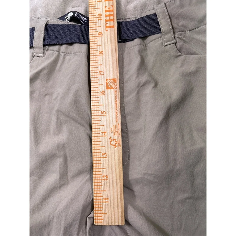 The North Face Convertible Hiking Pants Mens 40 Tan Khaki Zip Off Cargo Belted